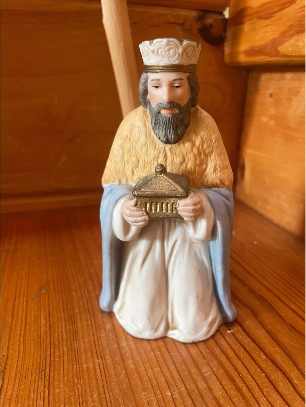 Wiseman nativity figurine